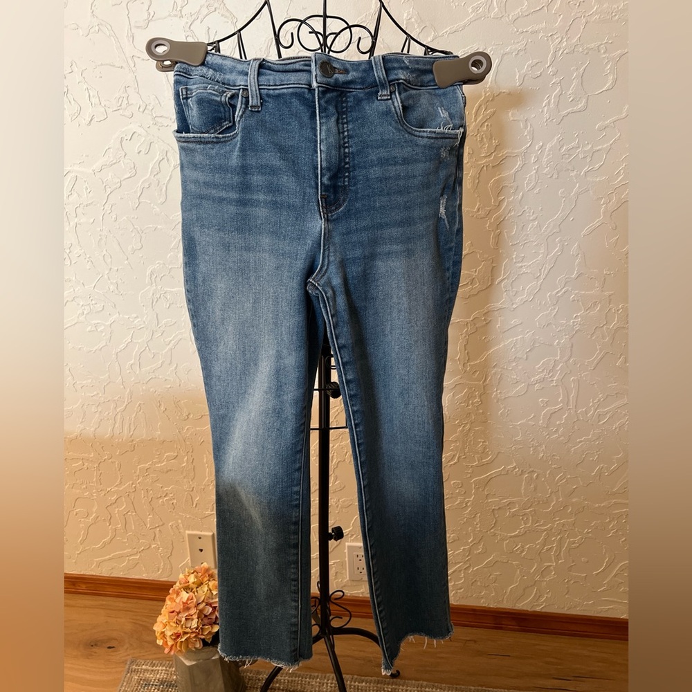 Kut from the Kloth High Rise Fab Ab Reese Ankle Straight Jeans